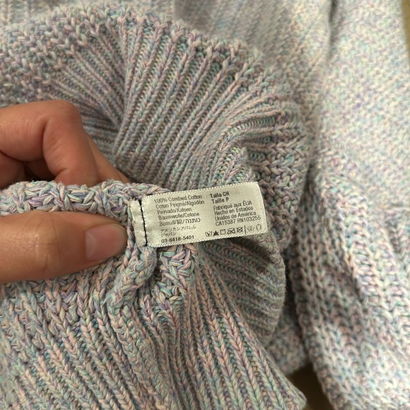 American Apparel lavender fisherman sweater - Picture 3 of 3
